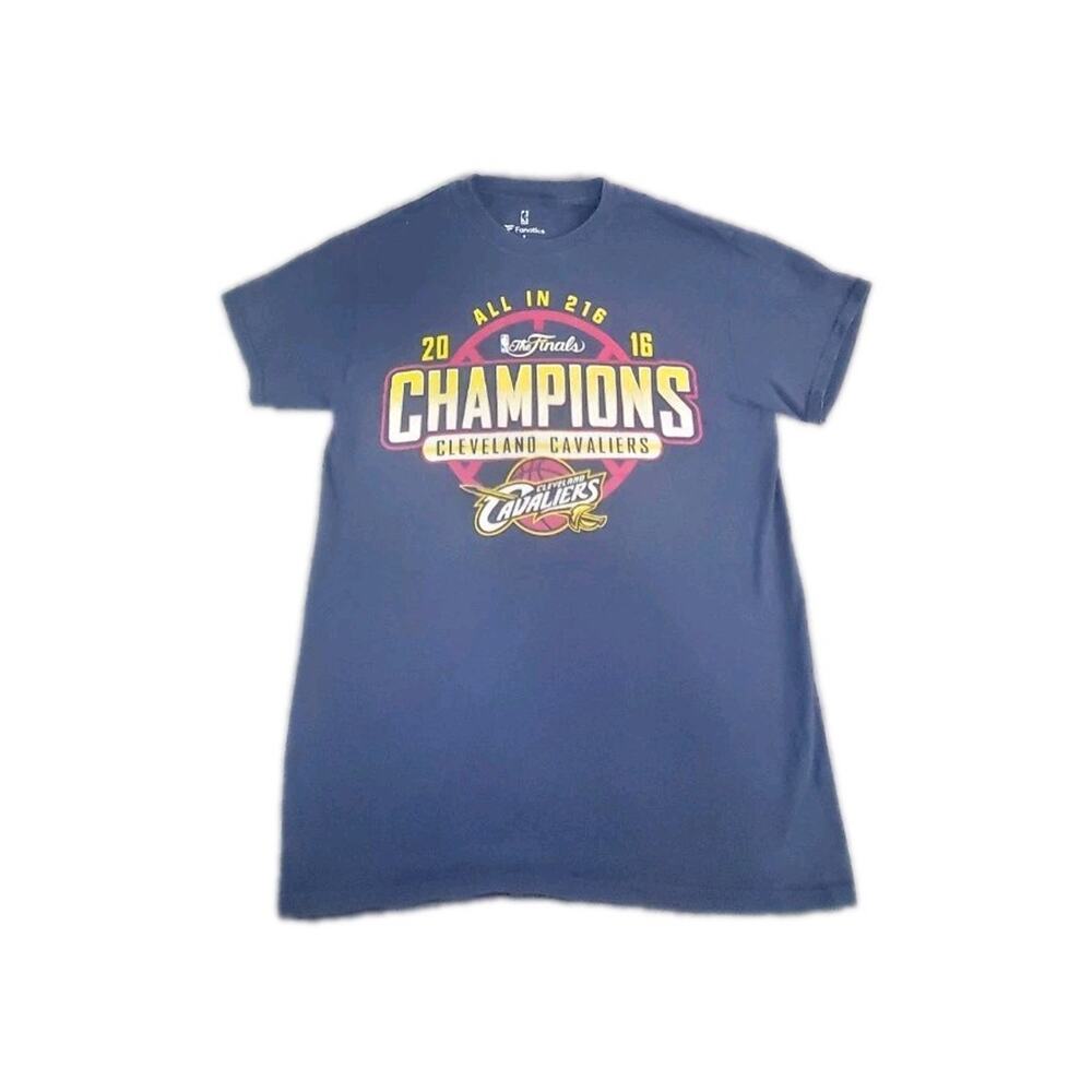 Fanatics Sz S 2016 Cleveland Cavaliers NBA Champions LeBron Kyrie T-Shirt C34-45